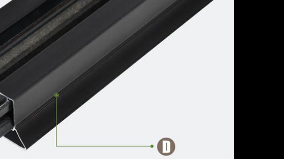 3-wire rail section